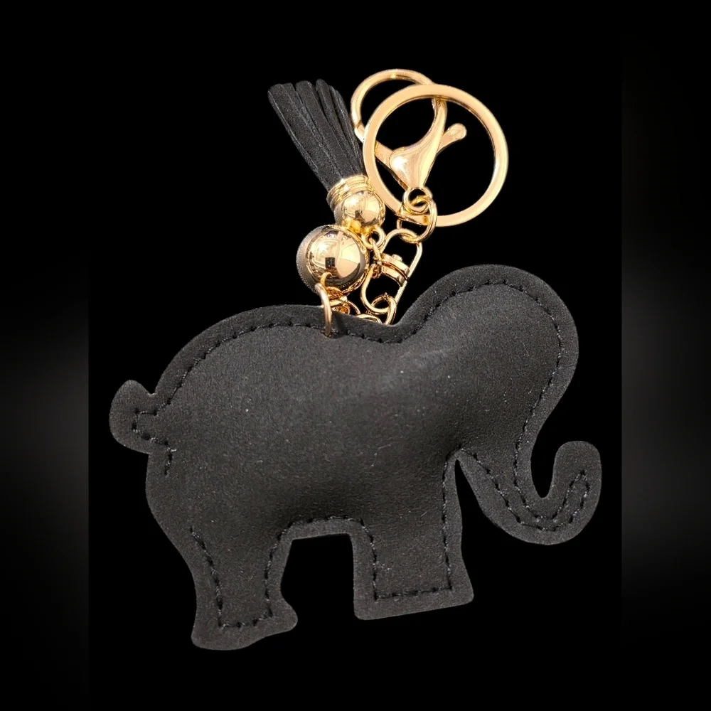 Sparkling Elephant Bag Charm Keychain